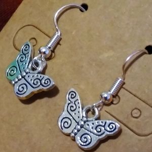 Handcrafted Swirl Butterfly 🦋Charm Earrings